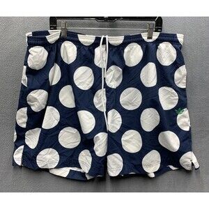 Adidas Men’s Swim Trunks Stan Smith Polkadot blue white Embroidered Lined XXL